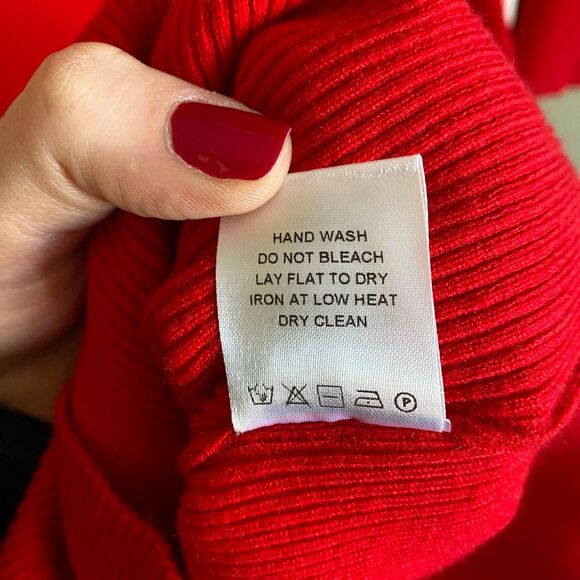 REVOLVE x One Grey Day Lakeyn Dress Red Medium Midi Sweatheart Ribbed Sweater - Picture 5 of 11